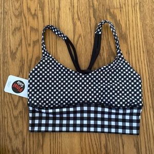 Shebeest Gingham Sports Bra